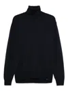 Paul & Shark Turtleneck Wool Sweater In Black