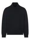 Paul & Shark Soft Cool Touch Wool Turtleneck In Black