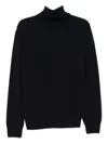 Paul & Shark Turtleneck Wool Sweater In Black