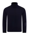 Paul & Shark Turtleneck Wool Sweater In Blue
