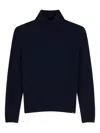 Paul & Shark Turtleneck Wool Sweater In Blue