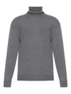 Paul & Shark Turtleneck Wool Sweater In Gray