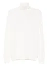 Paul & Shark Turtleneck Wool Sweater In White