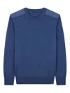 Paul & Shark Typhoon Detail Crewneck Sweater In Blue