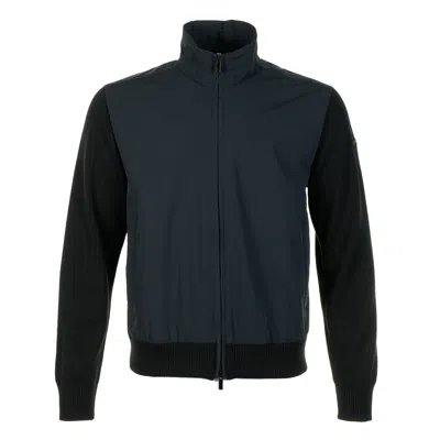 Paul & Shark Typhoon Hybrid Knitted Jacket Black
