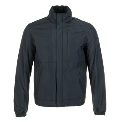 Paul & Shark Typhoon Pertex Hooded Jacket Black In Blue