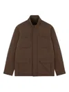 Paul & Shark Typhoon Platinum Field Jacket In Brown