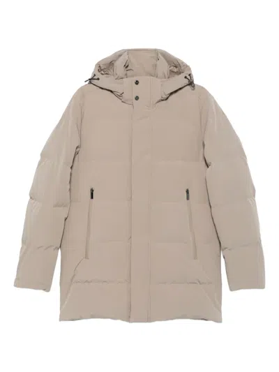 Paul & Shark Typhoon® Platinum Hooded Quilted Jacket In Neutral