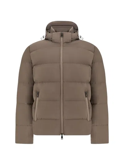 Paul & Shark Typhoon® Platinum Padded Jacket In Brown