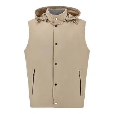 Paul & Shark Typhoon® Platinum Ultralight Down Vest In Brown