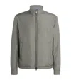 Paul & Shark Typhoon Silk Jacket In Gray