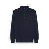 Paul & Shark Ultrafine Merino Wool Polo Shirt With Shark Embroidery In Blue