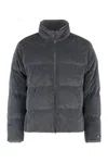 Paul & Shark Ultralight Down Jacket In Cashmere And Cotton In Gray