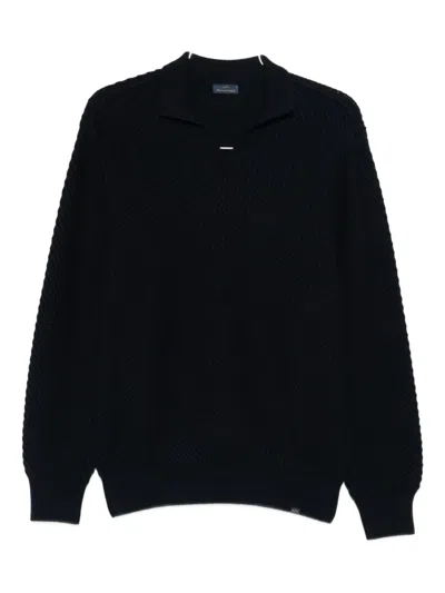 Paul & Shark V-neck Sweater In Black