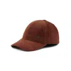 Paul & Shark Velvet Baseball Cap In Brown