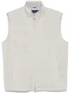 Paul & Shark Light Grey Sleeveless Jacket In White