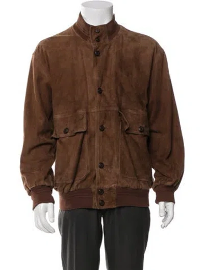 Pre-owned Paul & Shark Vintage Bomber Jacket In Brown