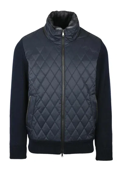 Paul & Shark Virgin Wool Coat - Grey In Black
