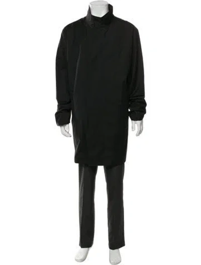 Pre-owned Paul & Shark Virgin Wool Parka In Black