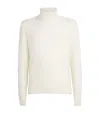 Paul & Shark Virgin Wool Rollneck Sweater In White