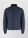Paul & Shark Waterproof Jacket With High Collar And Pockets In Blue