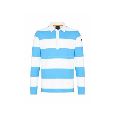 Paul & Shark White Cotton Polo Shirt In Multi