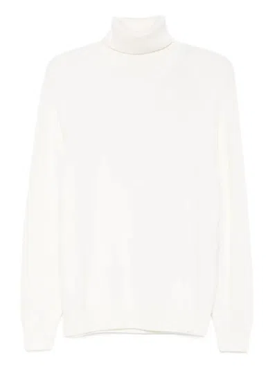 PAUL & SHARK WHITE TURTLE NECK SWEATER