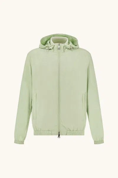 Paul & Shark Windbreaker In Microfiber In Green