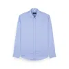Paul & Shark Winter Oxford Cotton Shirt In Blue