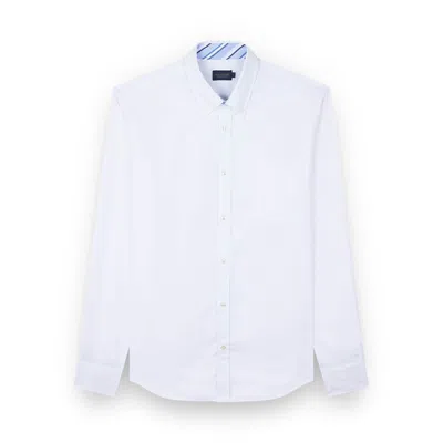 Paul & Shark Winter Oxford Cotton Shirt In White