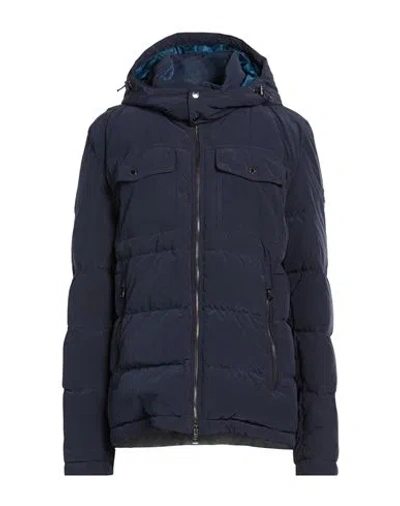 Paul & Shark Woman Puffer Midnight Blue Size Xxl Polyester, Nylon
