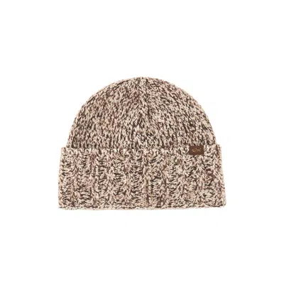 Paul & Shark Wool And Alpaca Beanie In Brown