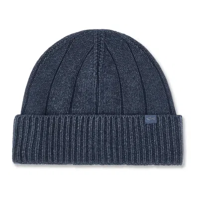 Paul & Shark Wool And Cashmere Beanie In Blue