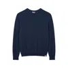 Paul & Shark Wool And Cashmere Crewneck Sweater In Blue