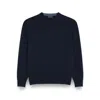 Paul & Shark Wool And Cashmere Crewneck Sweater In Blue