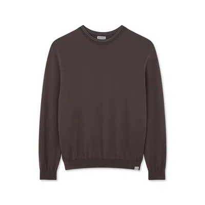Paul & Shark Wool And Cashmere Crewneck Sweater In Green
