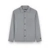 Paul & Shark Wool And Cashmere Overshirt In Gray