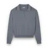 Paul & Shark Wool And Cashmere Polo Shirt In Gray