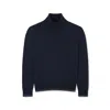 Paul & Shark Wool And Cashmere Turtleneck Sweater In Blue