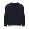 Paul & Shark Wool And Silk Crewneck Sweater In Blue