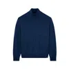 Paul & Shark Wool And Silk Turtleneck Sweater In Blue