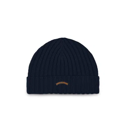 Paul & Shark Wool Beanie In Blue