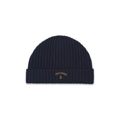 Paul & Shark Wool Beanie In Brown
