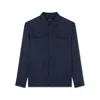 Paul & Shark Wool Blend Overshirt In Blue