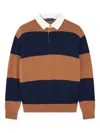 Paul & Shark Rugby Wool Cashmere Polo Shirt In Black