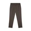 Paul & Shark Wool Blend Trousers With Pleats In Brown
