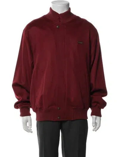 Pre-owned Paul & Shark Wool Bomber Jacket W/ Tags In Red