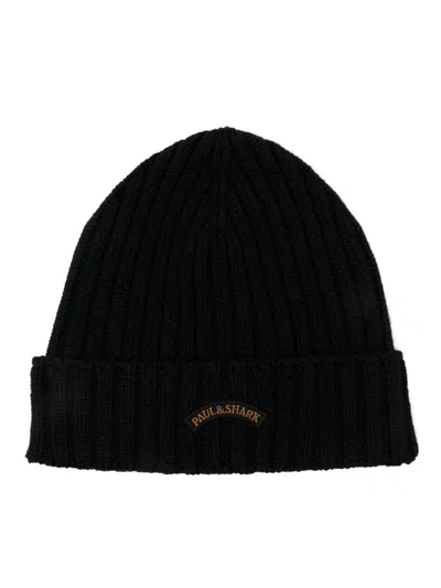 Paul & Shark Wool Cap Accessories In Black