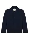 Paul & Shark Merino Extrafine Wool Overshirt In Blue