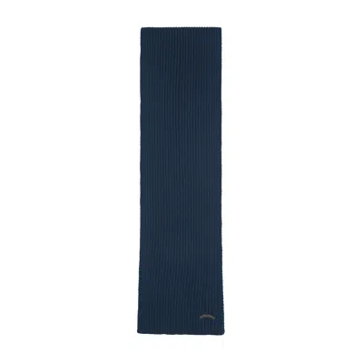 Paul & Shark Wool Scarf In Blue
